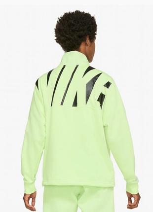 Nike sportswear french terry half zip top green cz9948-383