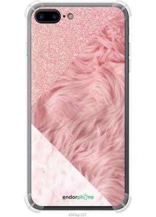 Чохол на iphone 8 plus рожеві текстури "4343sp-1032-8094", надійний захист для мобільних телефонів