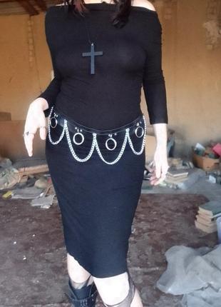 Довге чорне плаття вечірні готика