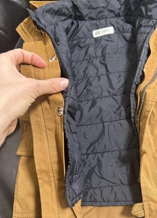 Коричнева парка h&amp;m 4