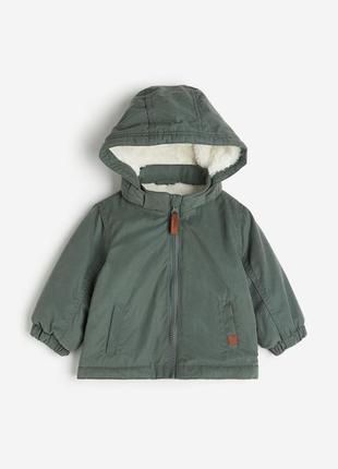 Парка на меху h&m 18-24мис, 2-3роки, 3-4 года
