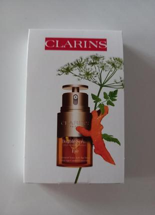 Clarins double serum eye сыворотка двойного действия для зоны вокруг глаз 7×0.9мл.