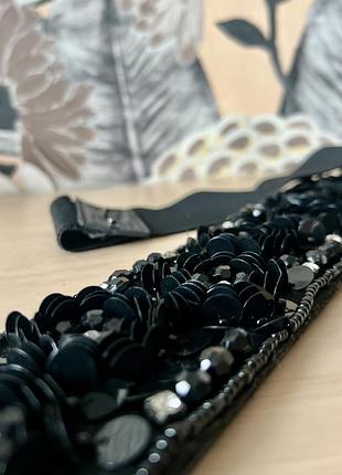 Пояс- резинка с пайетками от love republic