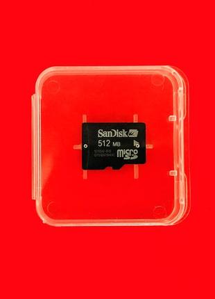Карта памяти microsd 512 mb sandisk1 фото