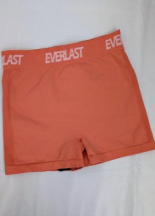 Бесшовные термо шорты велосипедки коралловые компрессионные everlast
