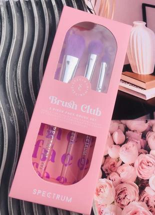 Набір пензлів щіточок для макіяжу spectrum brush club