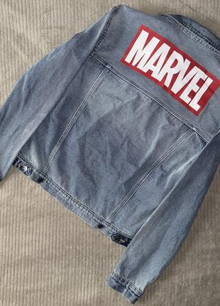 Джинсова куртка джинсовка marvel 5