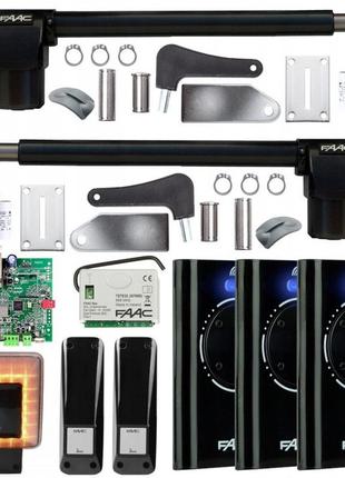 Автоматика для розпашних воріт faac 414 led