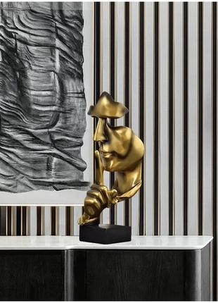 Статуэтка счастье любит тишину статуэтка на подарок держи язык за зубами