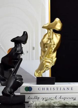 Статуэтка счастье любит тишину статуэтка на подарок держи язык за зубами