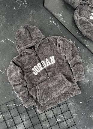 Чоловіча хутряна худі шерпа мішка толстовка jordan
