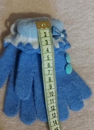 Перчатки для девочки ангора 2