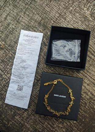 Браслет yves saint laurent paris, made in italy, оригинал! родная упаковка + чек о покупке