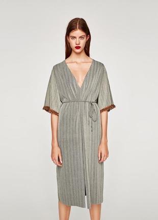 Платье макси zara в стиле бохо s-l