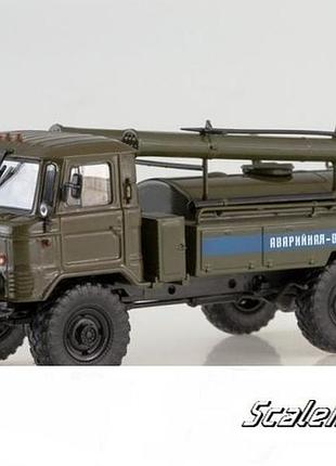 Масштабная модель ац-30 (газ-66) аварийная-водоканал (1971). автоистория. масштаб 1:43