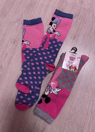 Довгі шкарпетки з міні  для дівчинки 27-30рр