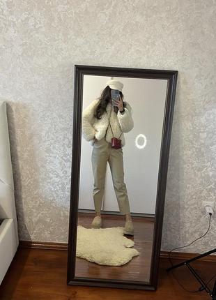 Шубка zara короткая эко шуба зара укороченная белая шуба