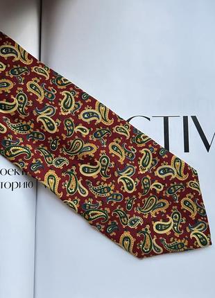 Галстук винтаж турецкий огурец шелк