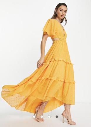 Яскрава довга сукня плаття asos