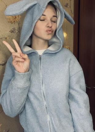 Сопкая худи / пушистая куртка с ушками