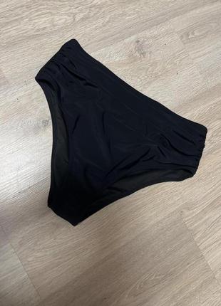☕️новые высокие черные купальные плавки низ от купальника 12/l