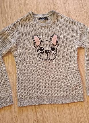 Свитер серый