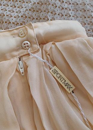 Стильная пышная шифоновая юбка sportmax от max mara