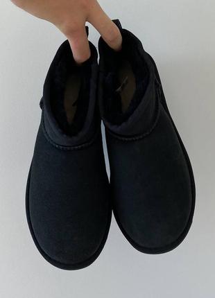 Женские ugg ultra mini black (premium)