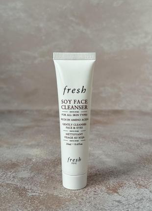 Fresh - soy hydrating gentle face cleanser - гель для очищения лица, 20 ml