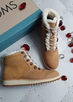 Toms оригінал замшеві водостійкі руді світло-коричневі черевики