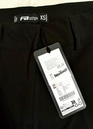 Чёрные летние шорты с карманами 7