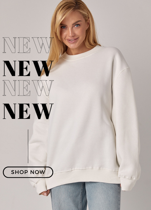Теплий oversize світшот на флісі