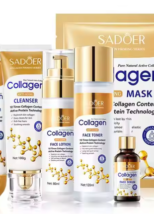 Омолоджуючий набір з колагеном sadoer pure natural active collagen antiaging