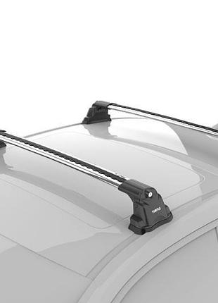 Багажник mazda 3 2003- в штатні місця cірий turtle can otomotiv