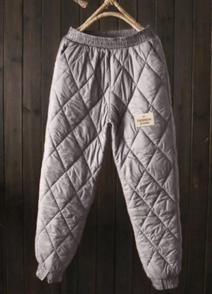 Брюки женские плащевка стеганые на синтепоне 3 цвета 42-44; 46-48; 50-52 rin1549-234aве