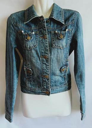 Жіноча джинсова куртка werose denim укорочена