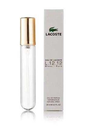 Оригінальні парфуми 20 мл мініпарфуми 740cfa001602h lacoste eau de 740cfa001602h lacoste l.12.12 blanc