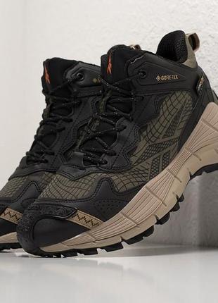 Кросівки/черевики теплі зимові хутро reebok zig kinetica ii edge black 1 зима (зелені)