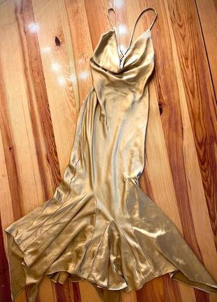 Розпродаж сукня oh polly мідаксі золотиста