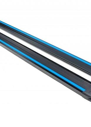 Боковые пороги mercedes citan 2013- maya blue (2 шт., алюминий) длинная база erkul