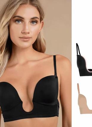 Бюстгальтер планж глубокий вырез