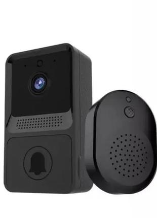 Бездротовий дверний wi-fi дзвінок із камерою mini doorbell мінідомофон для дому