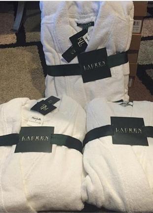 Махровый халат от бренда ralph lauren