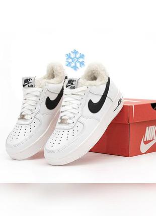 Кроссовки зимние мех nike air force 1 the