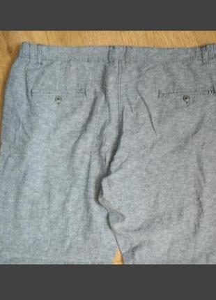 Батал! льняные брюки livergy р. 62, 66 серого (рябого) цвета. замеры указаны на фото7 фото