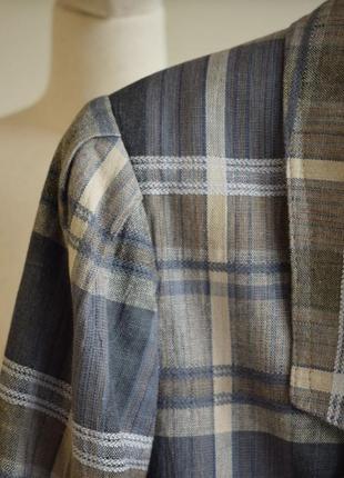 Шикарний стильний картатий піджак! новий стан!