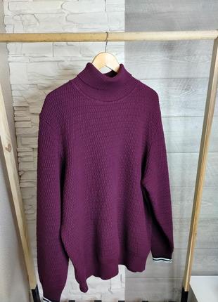 Оригинальный мужской свитер lacoste men's fancy stitch wool/cotton sweater 3xl festival