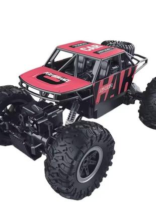 Машинка джип с пультом радиоуправлении с аккумулятором 4х4,красный