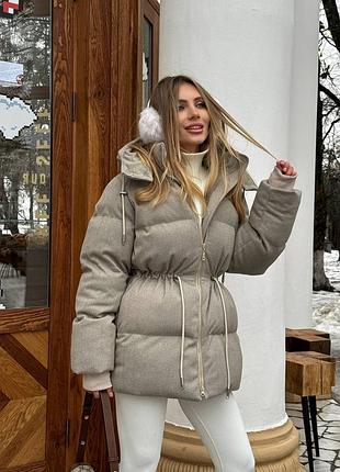 Кашемировый пуховик