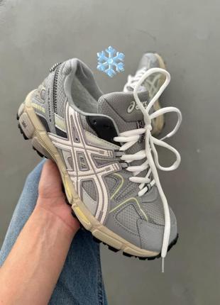 Кроссовки зимние мех shoes asics gel-kahana 8 grey fur